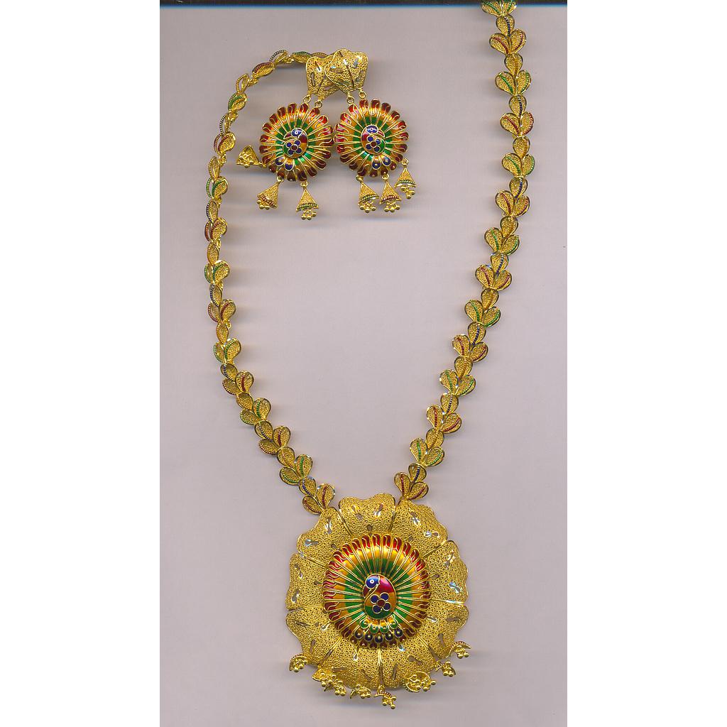 GOLD HALF SET LONG PLAIN EXCLUSIVE