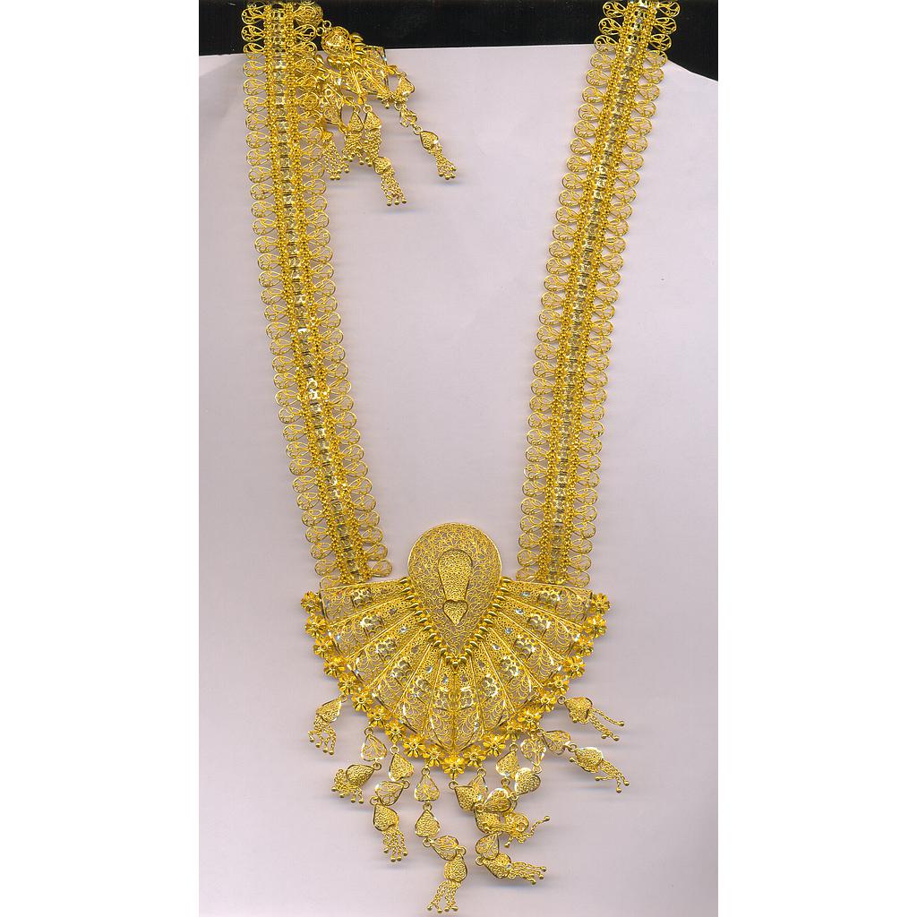 GOLD HALF SET LONG PLAIN EXCLUSIVE