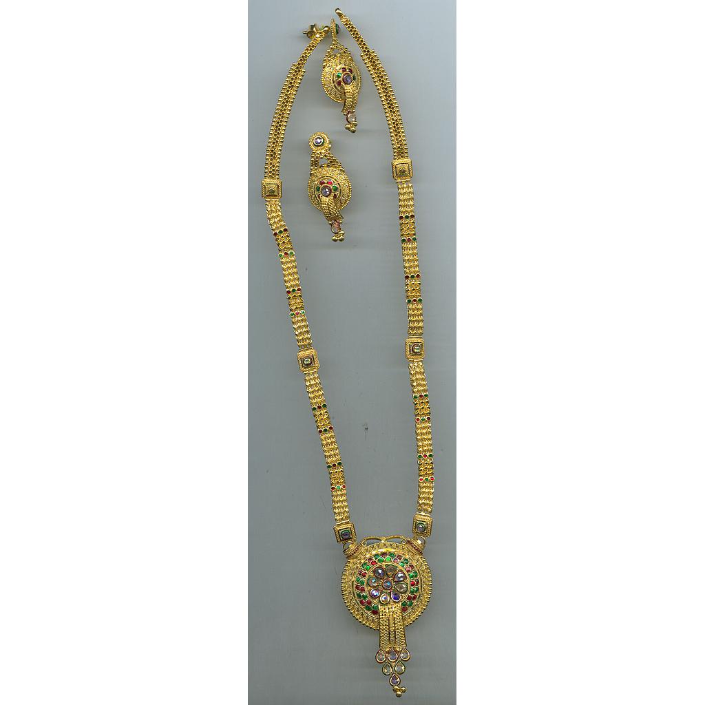 GOLD HALF SET LONG PLAIN EXCLUSIVE