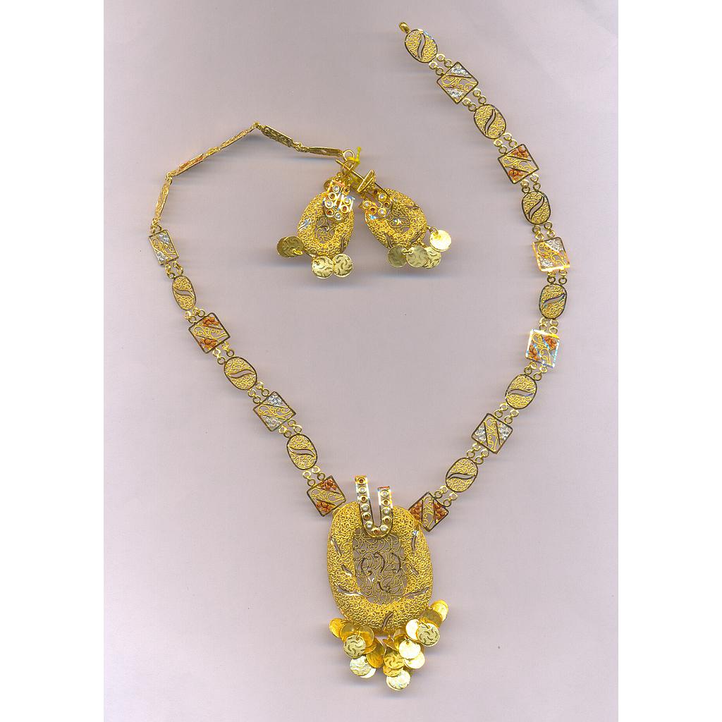 GOLD HALF SET LONG PLAIN EXCLUSIVE