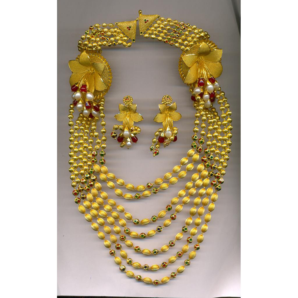 GOLD HALF SET LONG PLAIN EXCLUSIVE