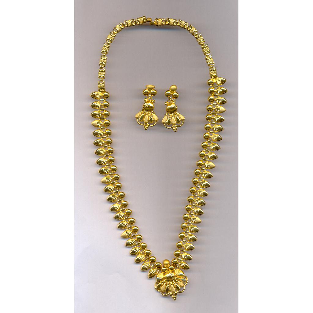 GOLD HALF SET LONG PLAIN EXCLUSIVE