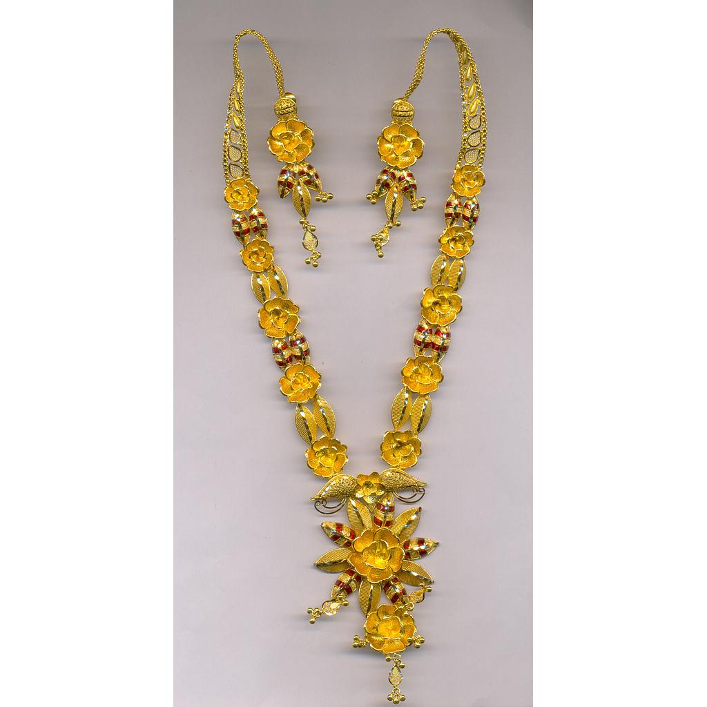 GOLD HALF SET LONG PLAIN EXCLUSIVE