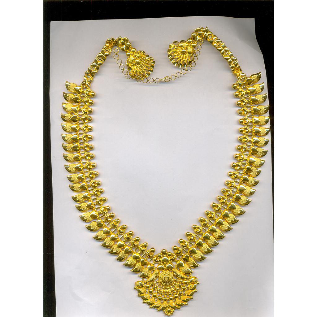 GOLD HALF SET LONG PLAIN EXCLUSIVE