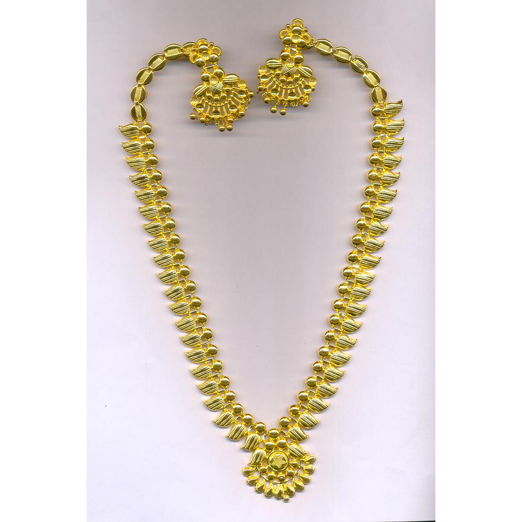 GOLD HALF SET LONG PLAIN EXCLUSIVE