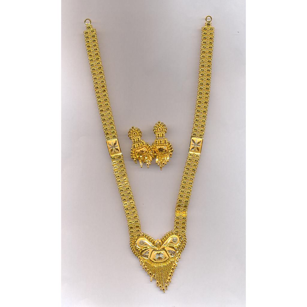 GOLD HALF SET LONG PLAIN FANCY