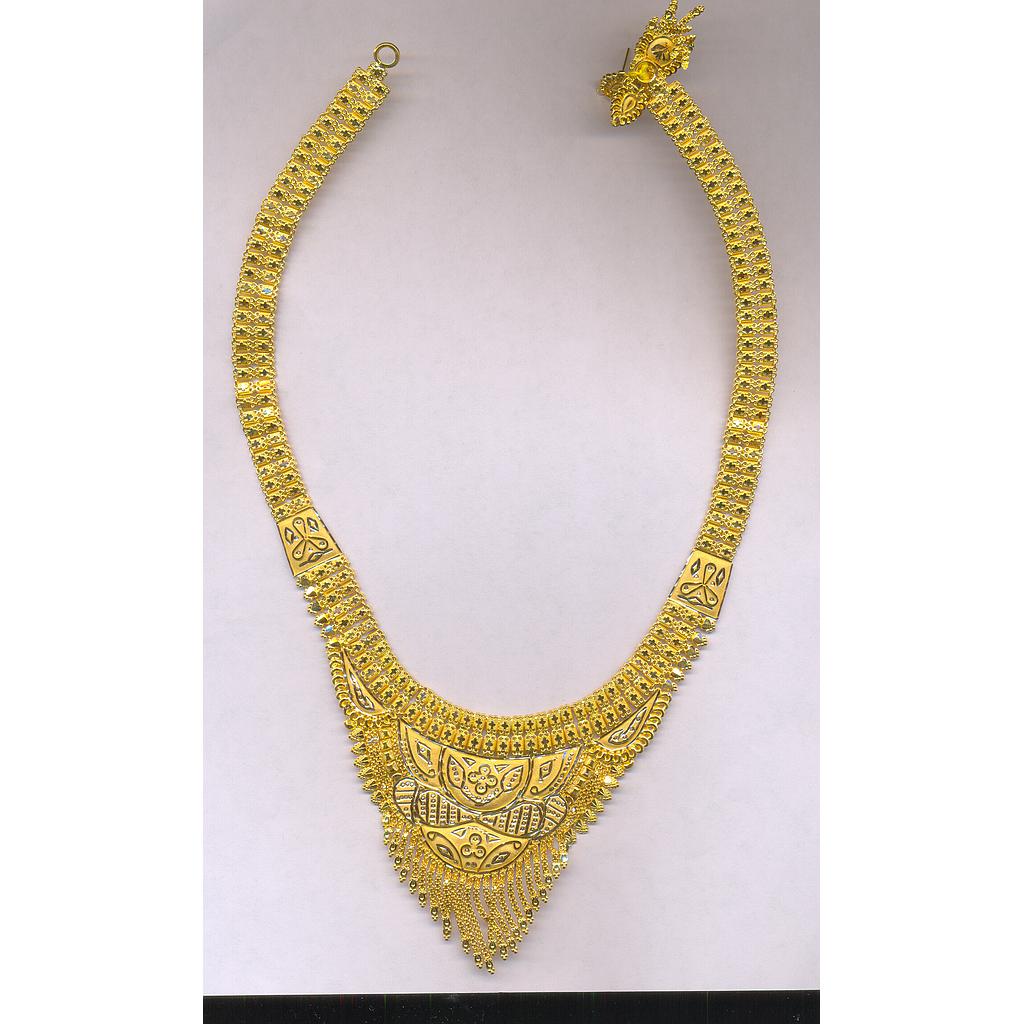 GOLD HALF SET LONG PLAIN FANCY