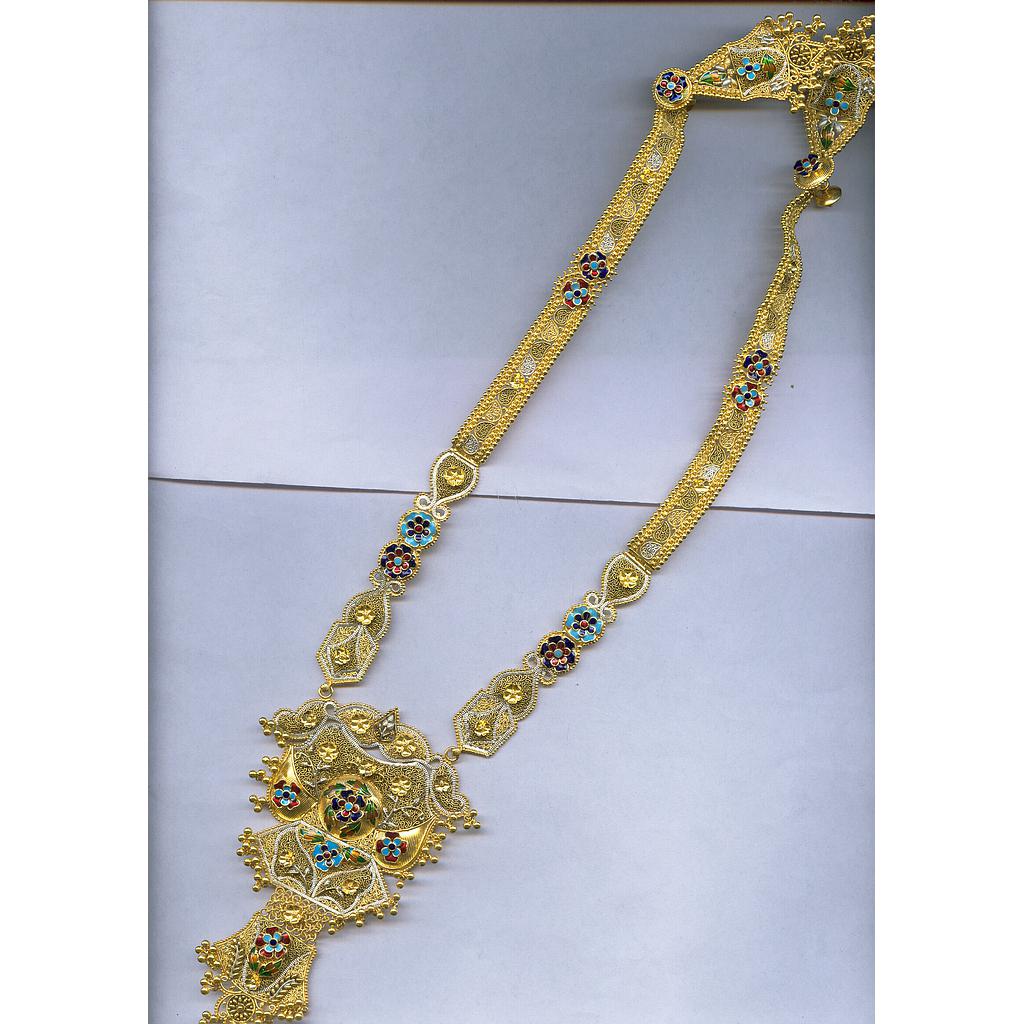 GOLD HALF SET LONG PLAIN FANCY