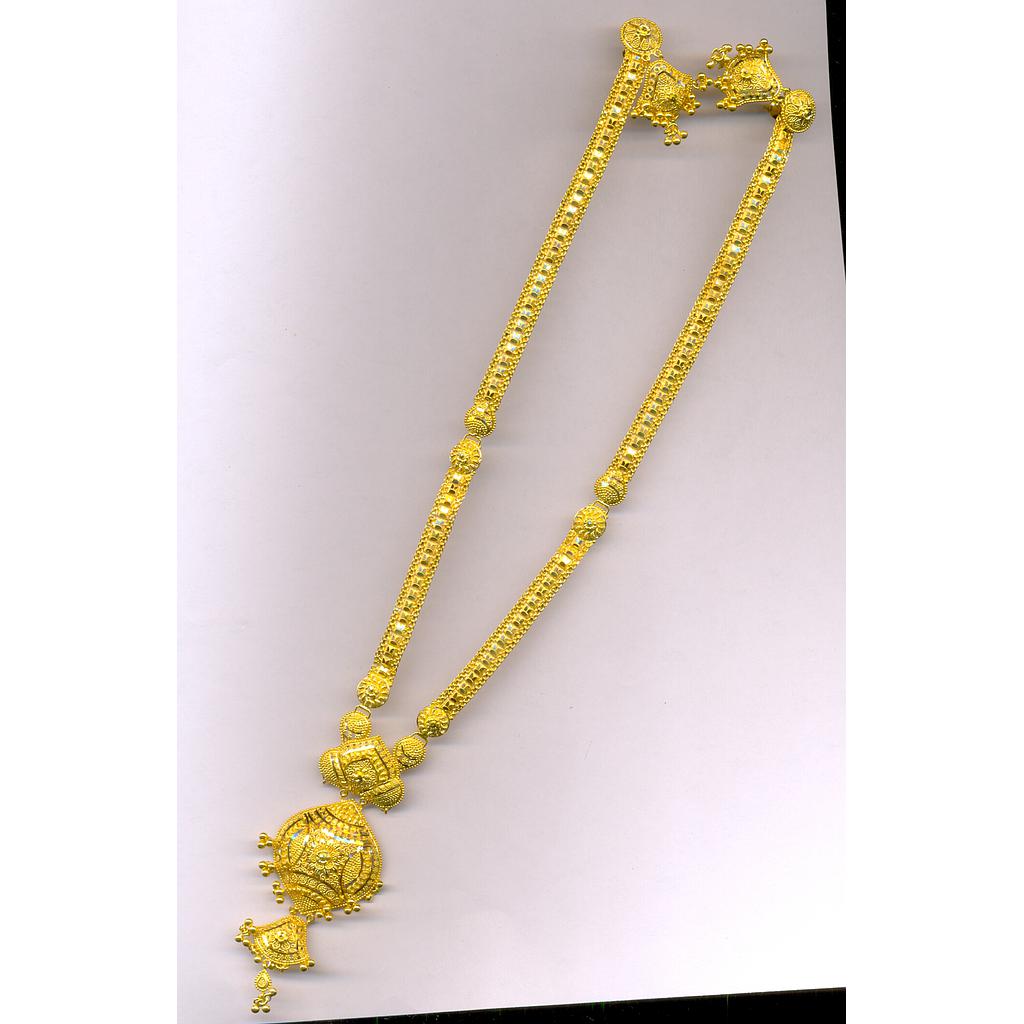 GOLD HALF SET LONG PLAIN FANCY