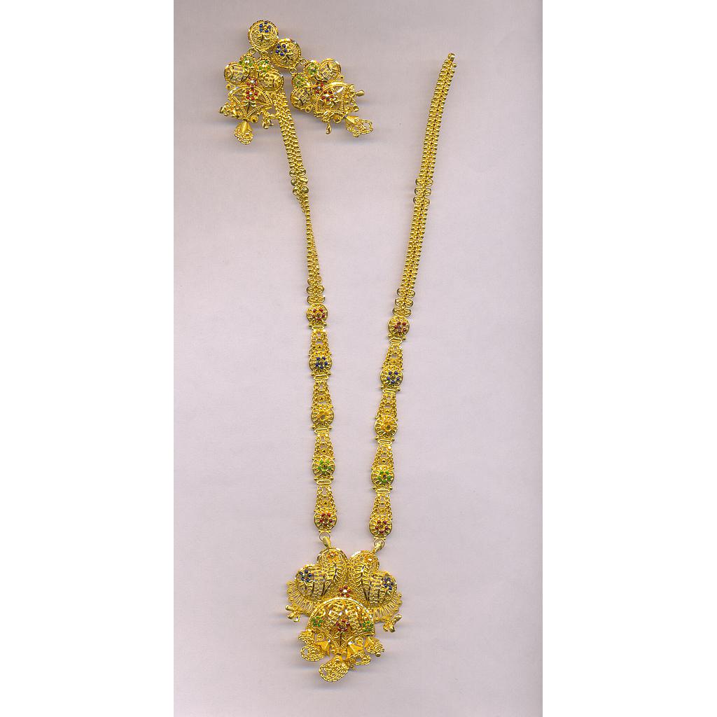 GOLD HALF SET LONG PLAIN FANCY