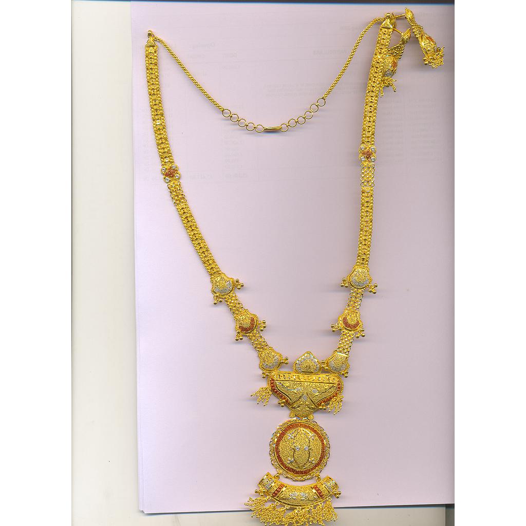 GOLD HALF SET LONG PLAIN FANCY