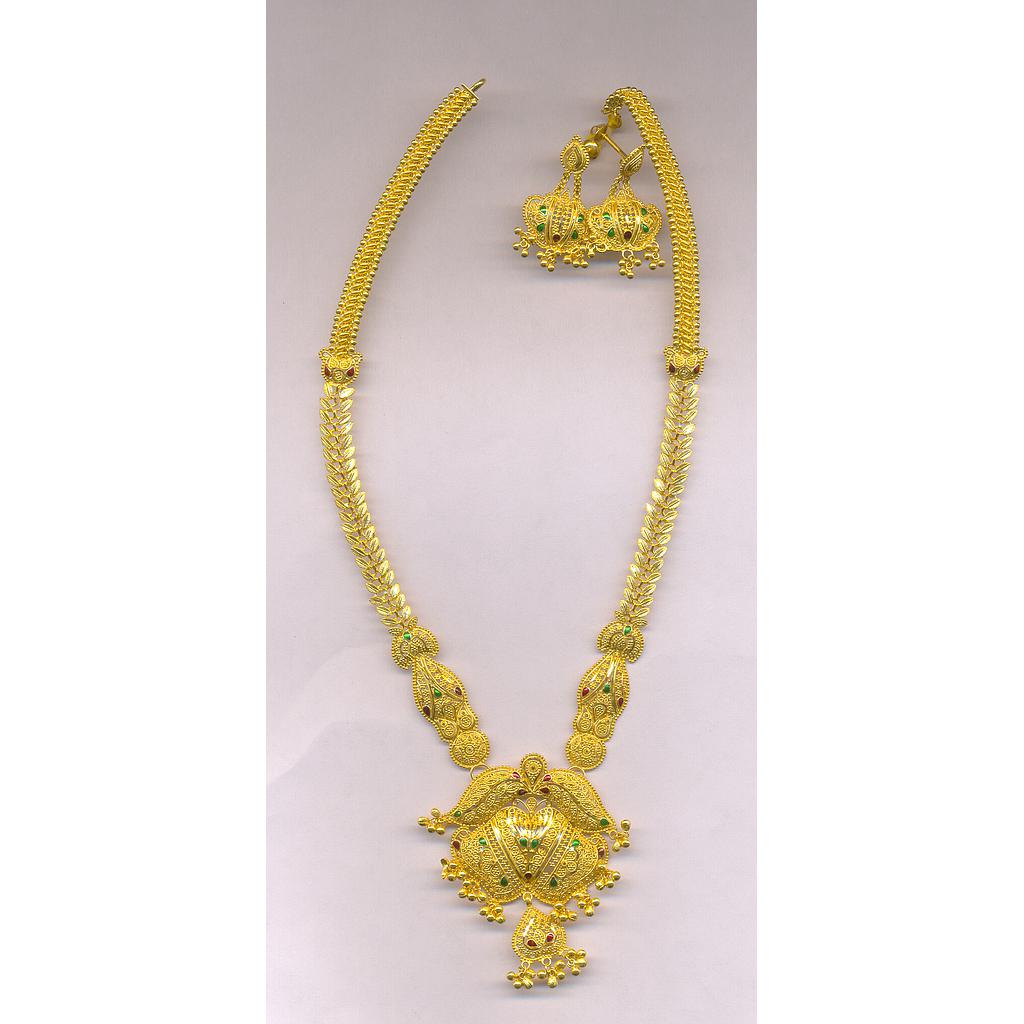 GOLD HALF SET LONG PLAIN FANCY