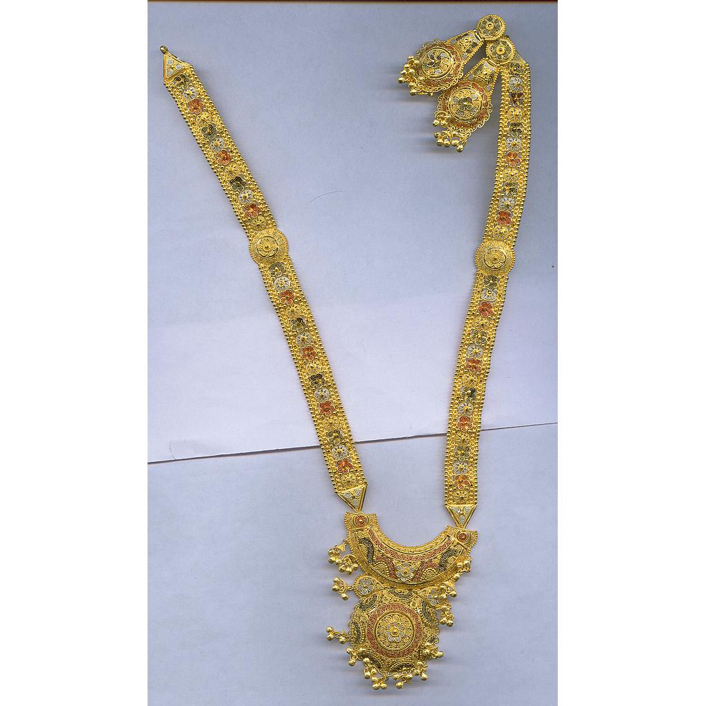 GOLD HALF SET LONG PLAIN FANCY