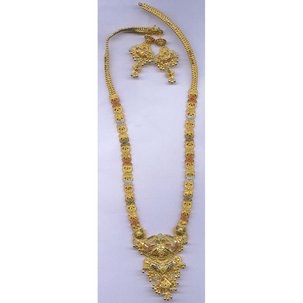 GOLD HALF SET LONG PLAIN FANCY