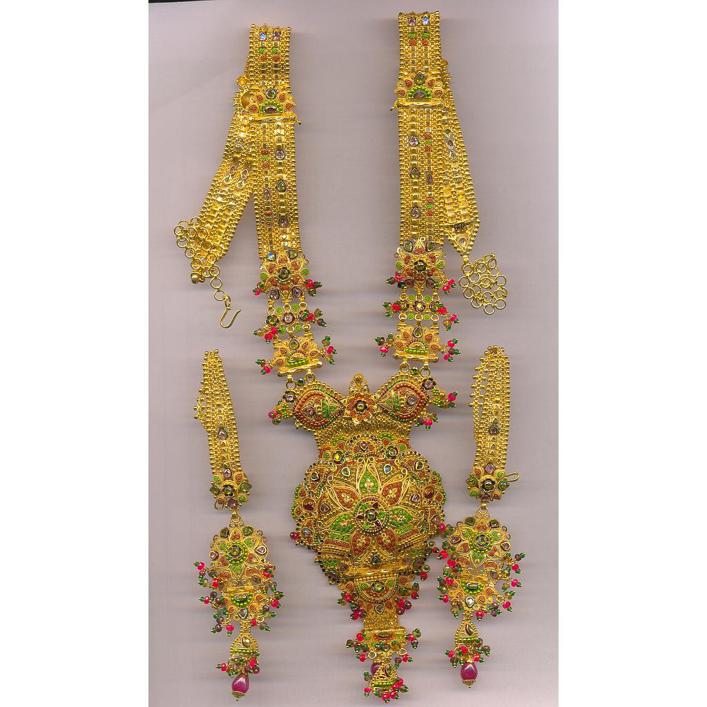 GOLD HALF SET LONG PLAIN FANCY