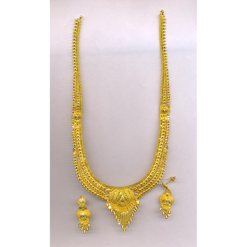GOLD HALF SET LONG PLAIN FANCY