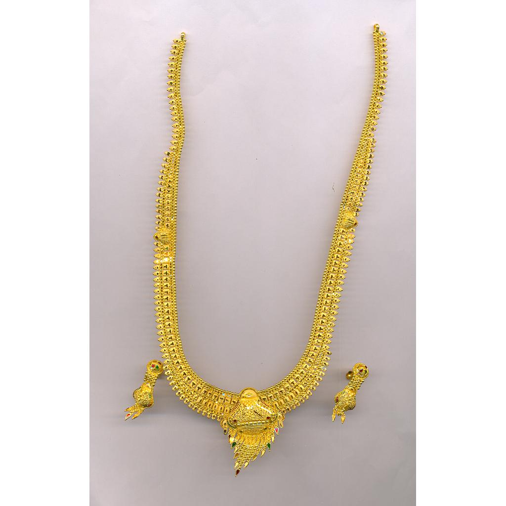 GOLD HALF SET LONG PLAIN FANCY