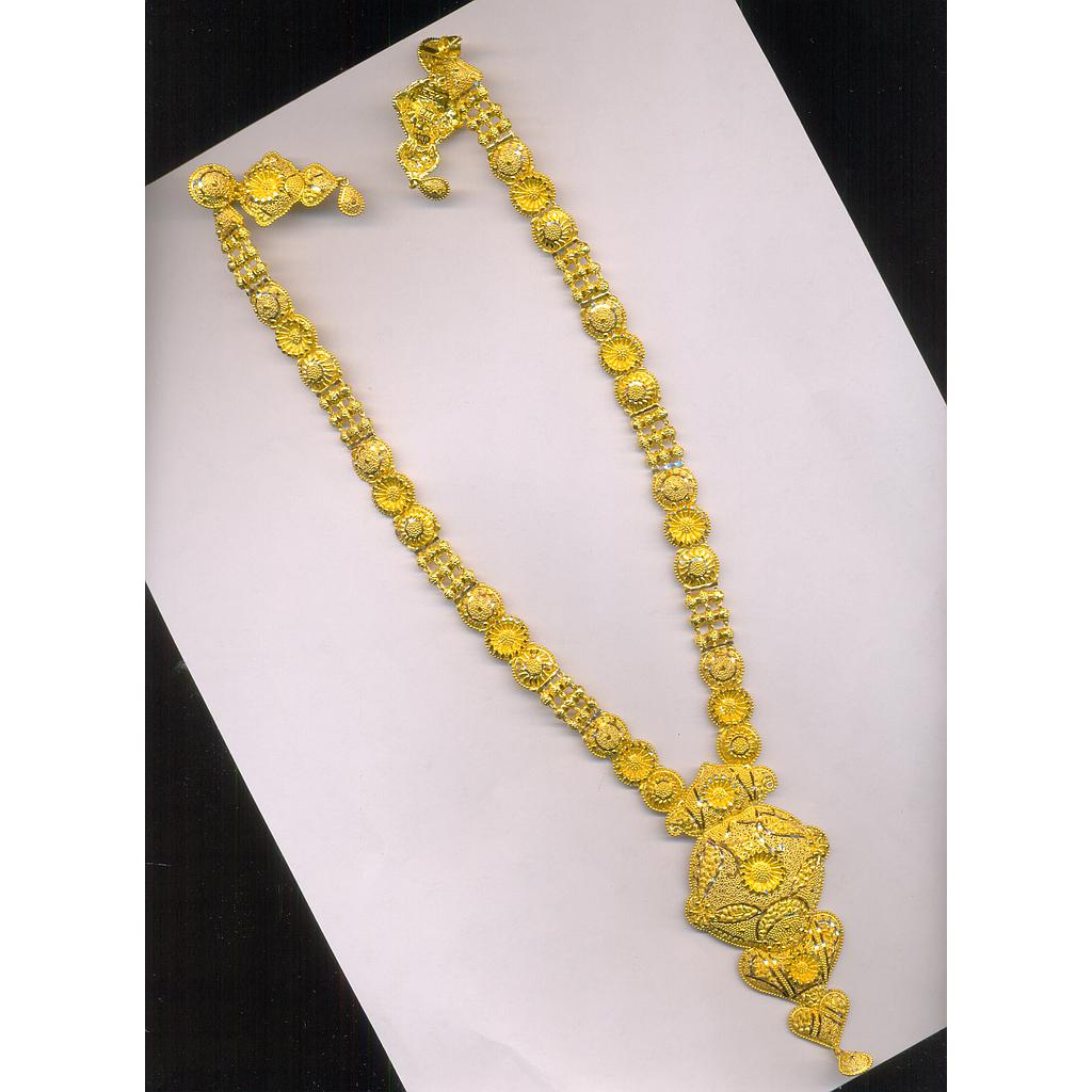 GOLD HALF SET LONG PLAIN FANCY