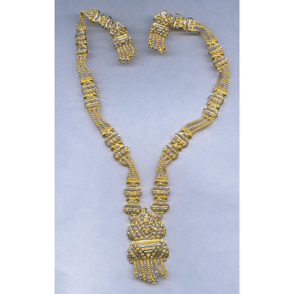 GOLD HALF SET LONG PLAIN FANCY