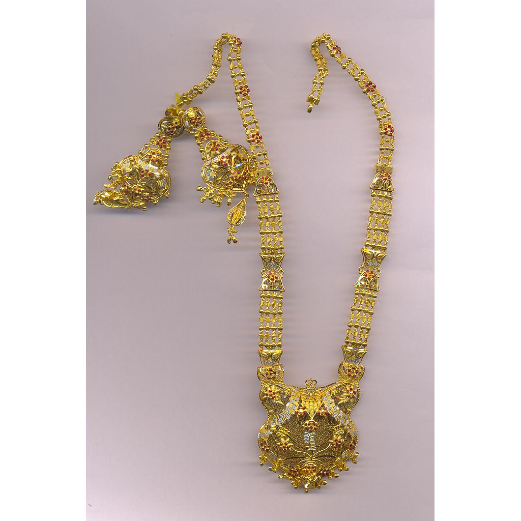 GOLD HALF SET LONG PLAIN FANCY