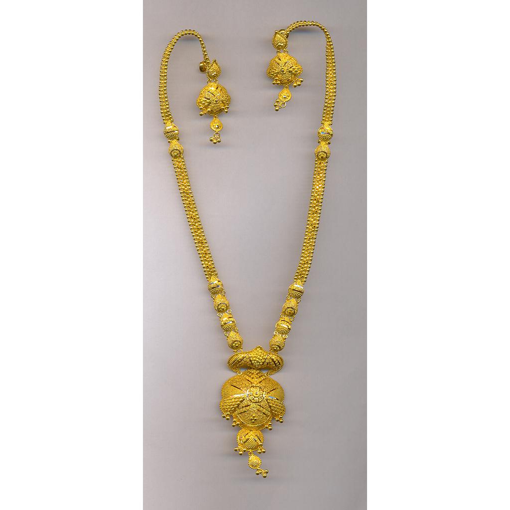 GOLD HALF SET LONG PLAIN FANCY