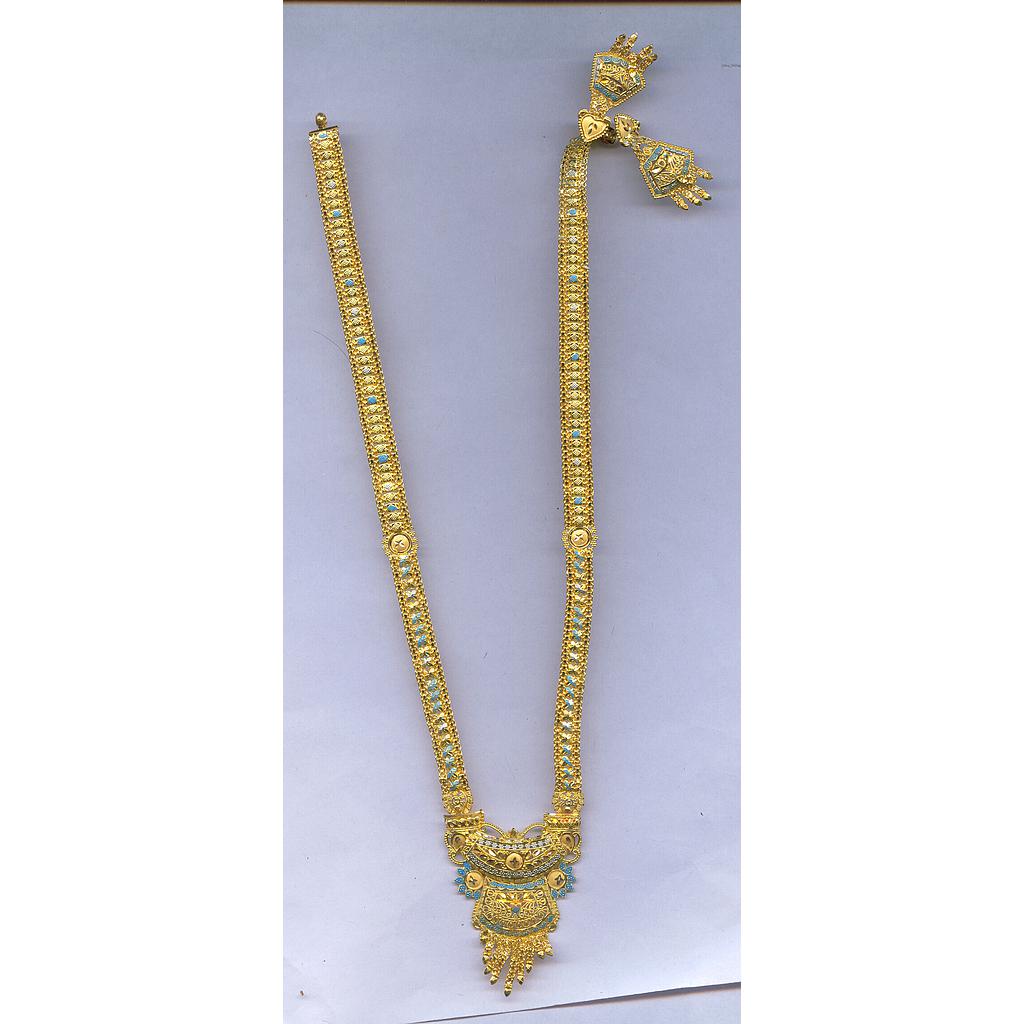 GOLD HALF SET LONG PLAIN FANCY