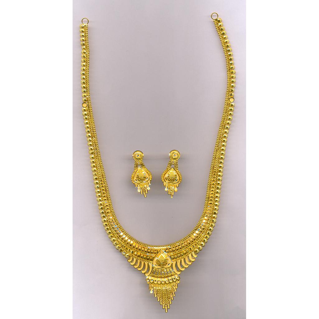 GOLD HALF SET LONG PLAIN FANCY