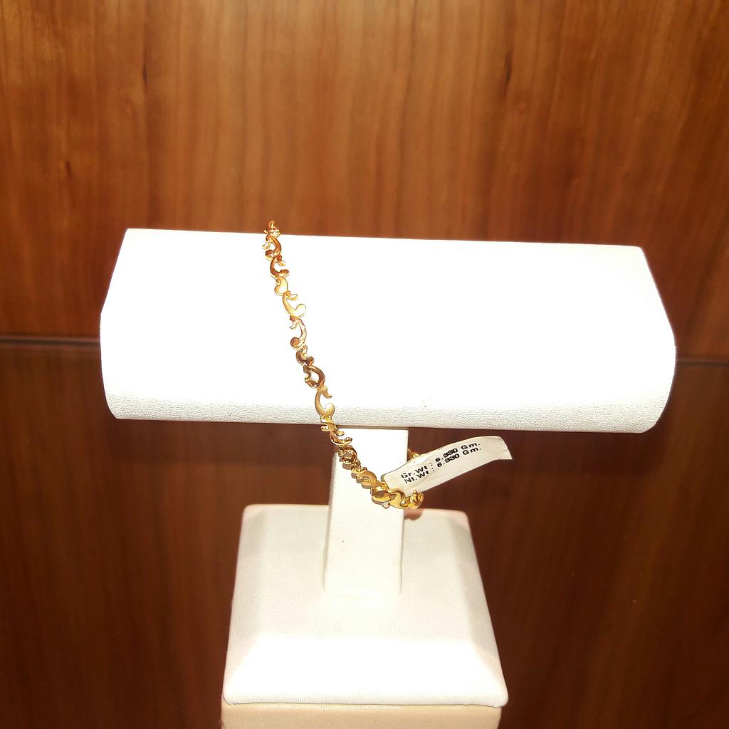 GOLD BRACELET LADIES PLAIN FANCY