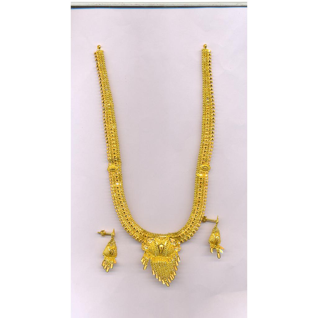 GOLD HALF SET LONG PLAIN FANCY