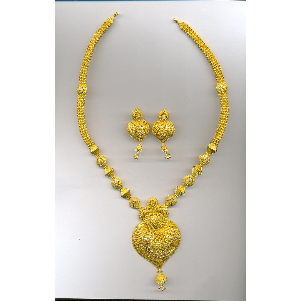 GOLD HALF SET LONG PLAIN FANCY
