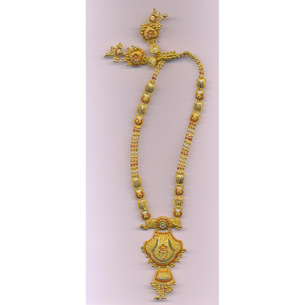 GOLD HALF SET LONG PLAIN FANCY