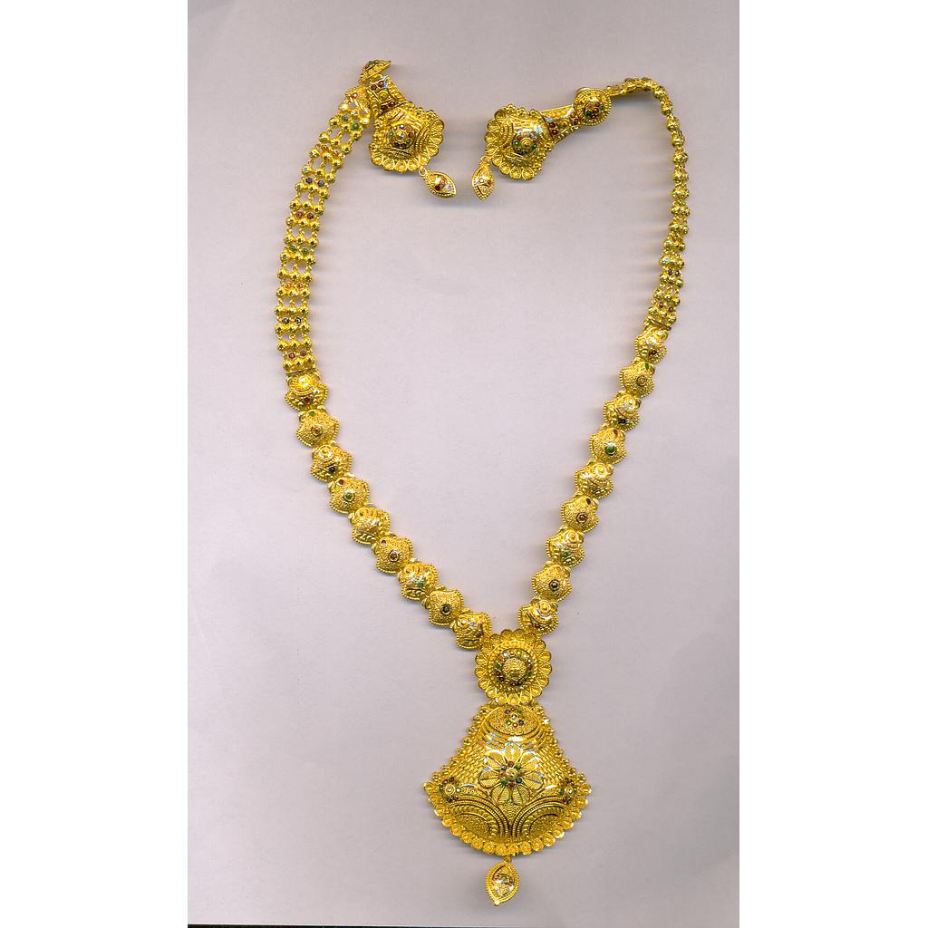 GOLD HALF SET LONG PLAIN FANCY