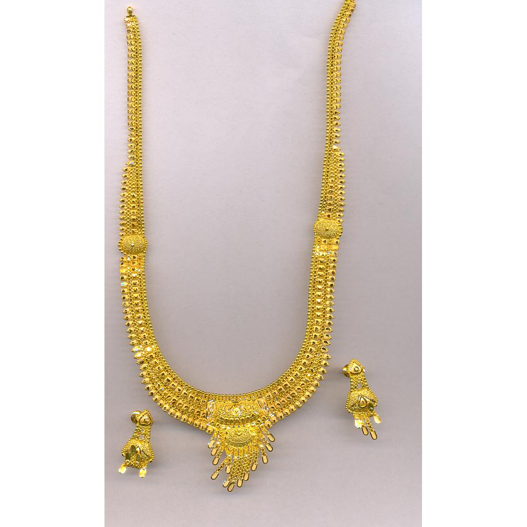 GOLD HALF SET LONG PLAIN FANCY
