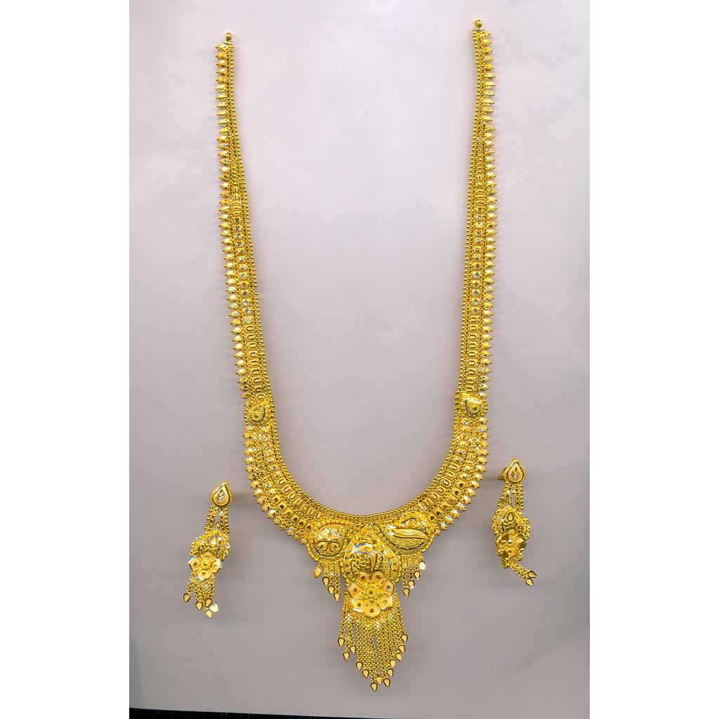 GOLD HALF SET LONG PLAIN FANCY