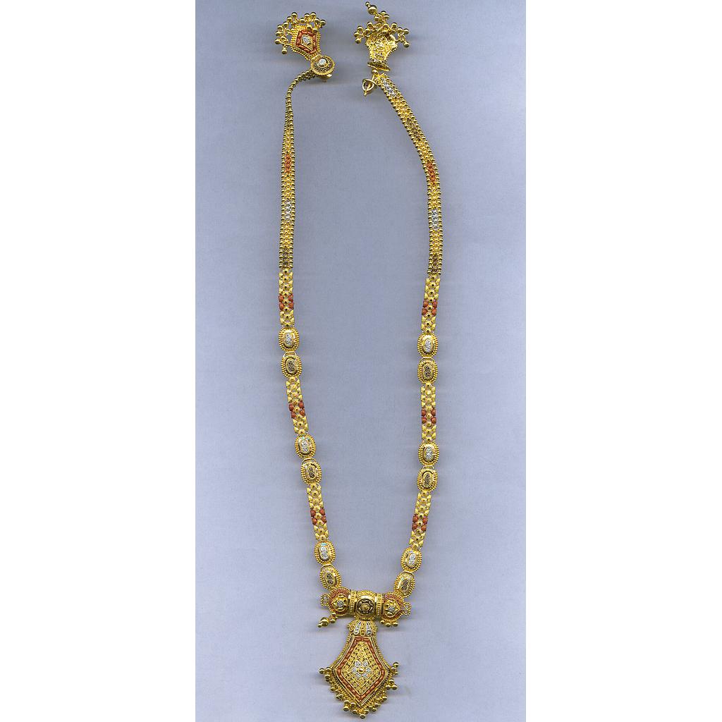 GOLD HALF SET LONG PLAIN FANCY