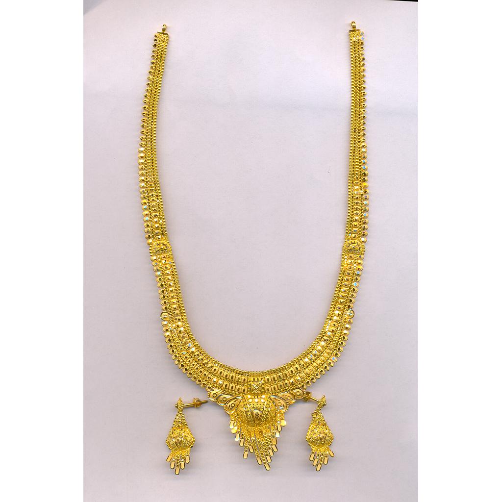 GOLD HALF SET LONG PLAIN FANCY