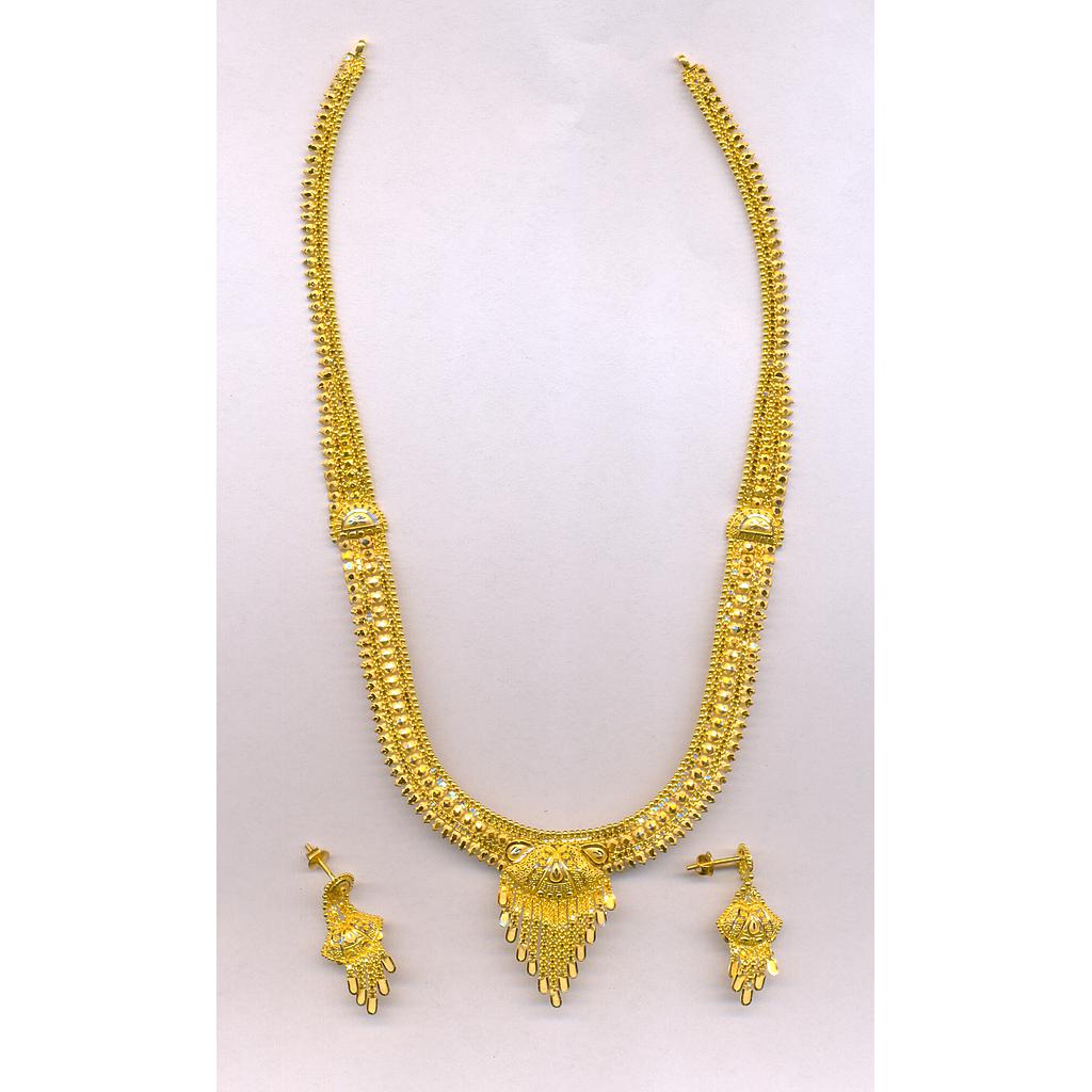GOLD HALF SET LONG PLAIN FANCY