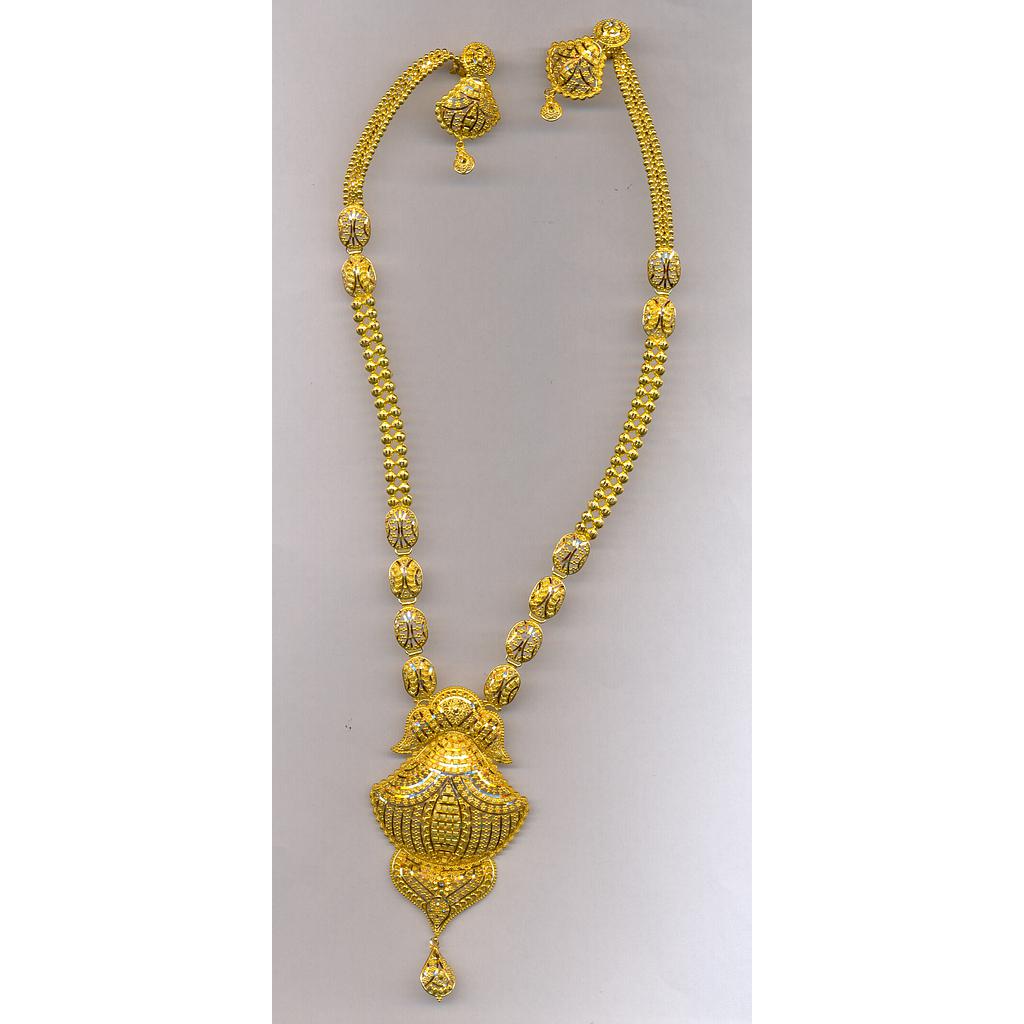 GOLD HALF SET LONG PLAIN FANCY