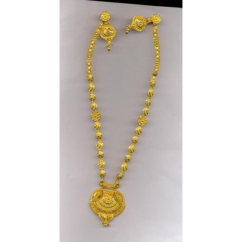 GOLD HALF SET LONG PLAIN FANCY