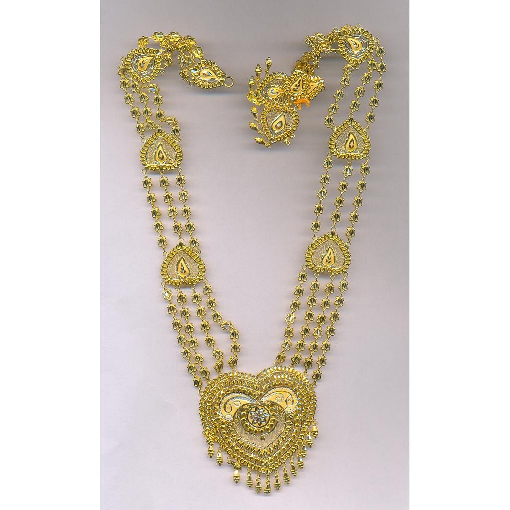 GOLD HALF SET LONG PLAIN GENERAL