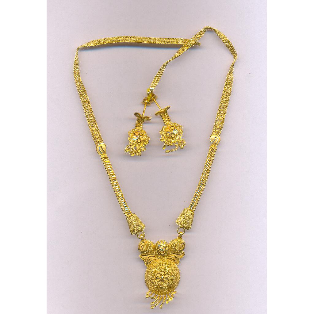 GOLD HALF SET LONG PLAIN GENERAL