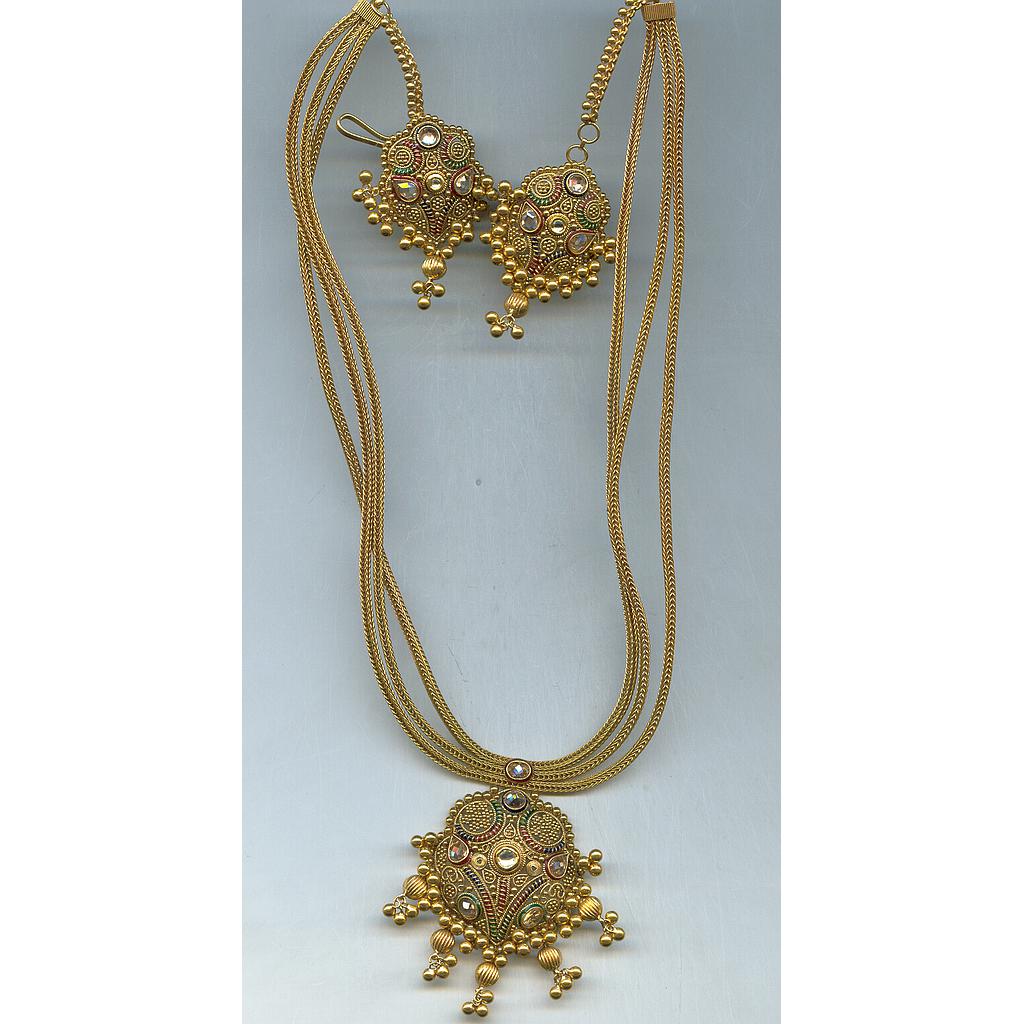 GOLD HALF SET PENDENT ANTIQUE EXCLUSIVE