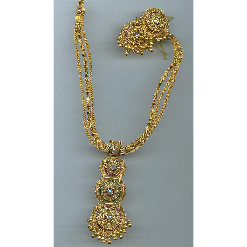GOLD HALF SET PENDENT ANTIQUE EXCLUSIVE