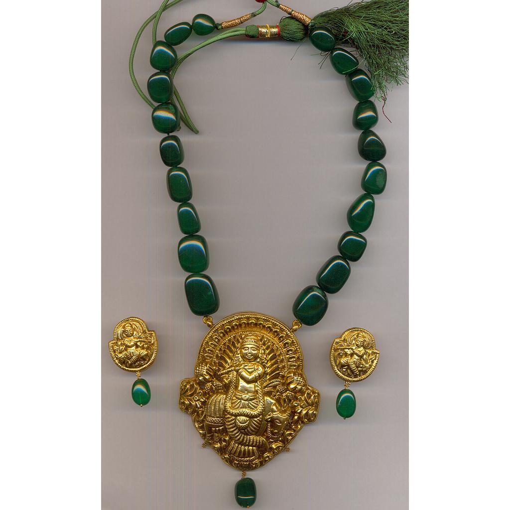 GOLD HALF SET PENDENT ANTIQUE EXCLUSIVE
