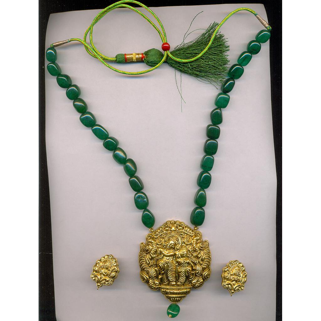 GOLD HALF SET PENDENT ANTIQUE EXCLUSIVE