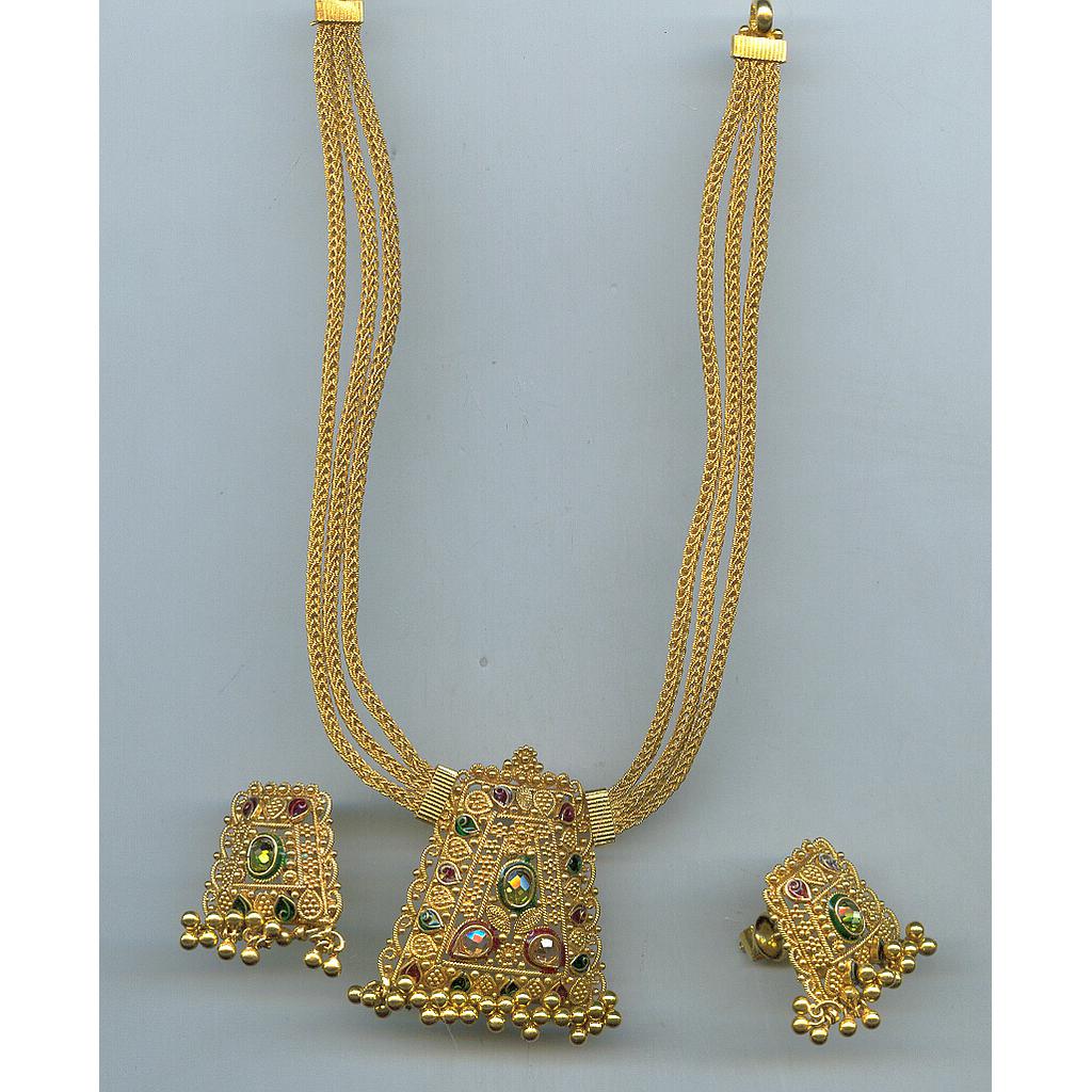 GOLD HALF SET PENDENT ANTIQUE EXCLUSIVE