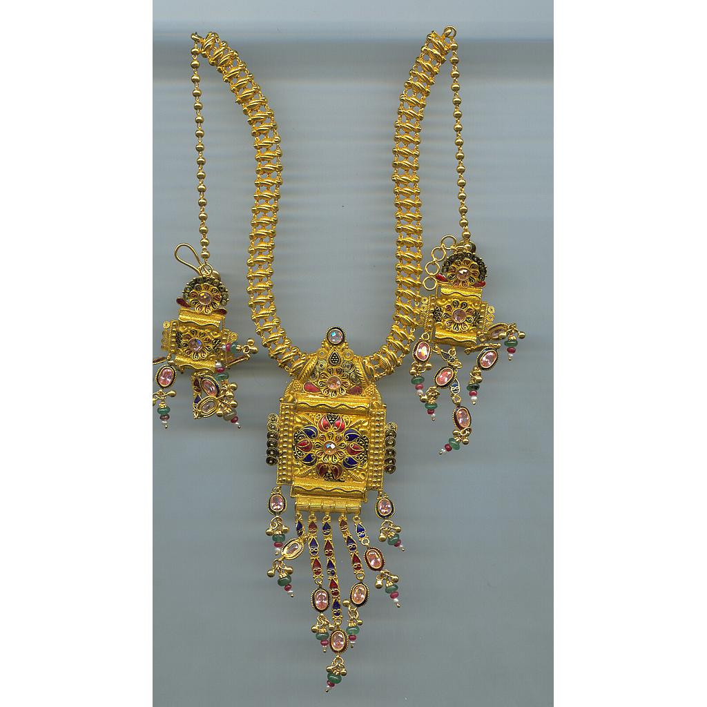 GOLD HALF SET PENDENT ANTIQUE EXCLUSIVE