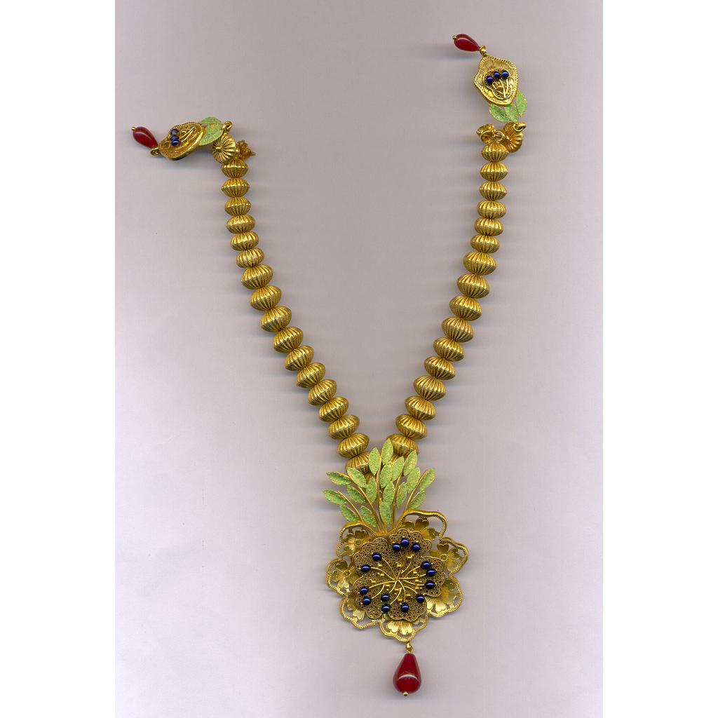 GOLD HALF SET PENDENT ANTIQUE EXCLUSIVE