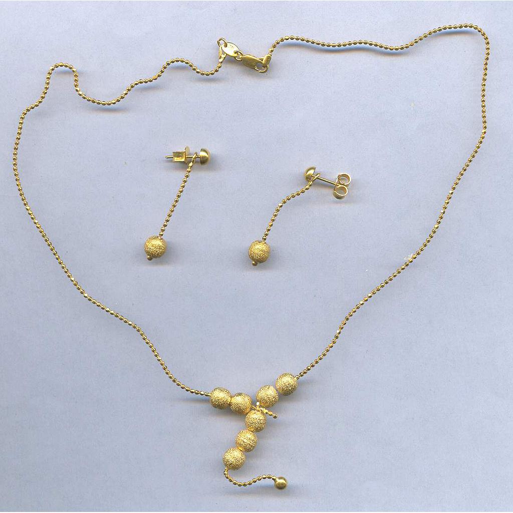 GOLD HALF SET PENDENT ANTIQUE GENERAL