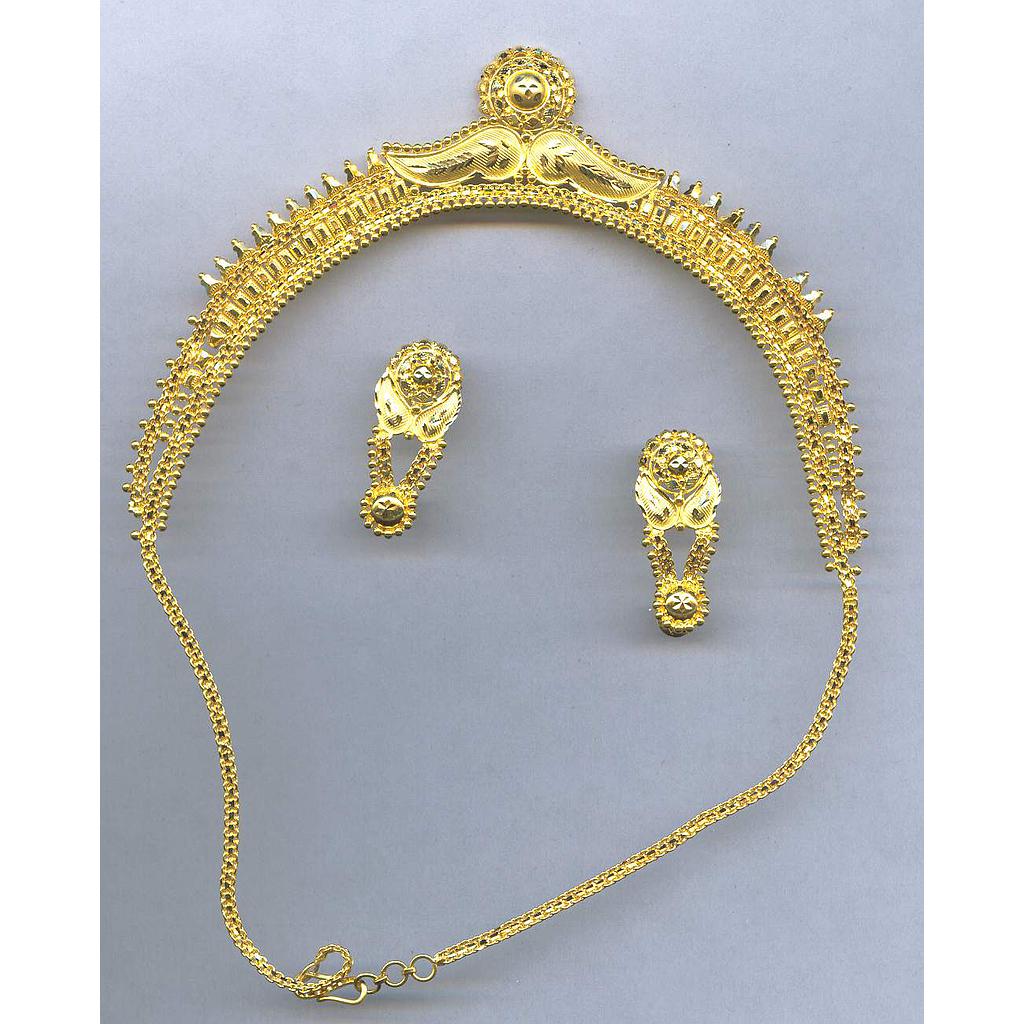 GOLD HALF SET PENDENT ANTIQUE GENERAL